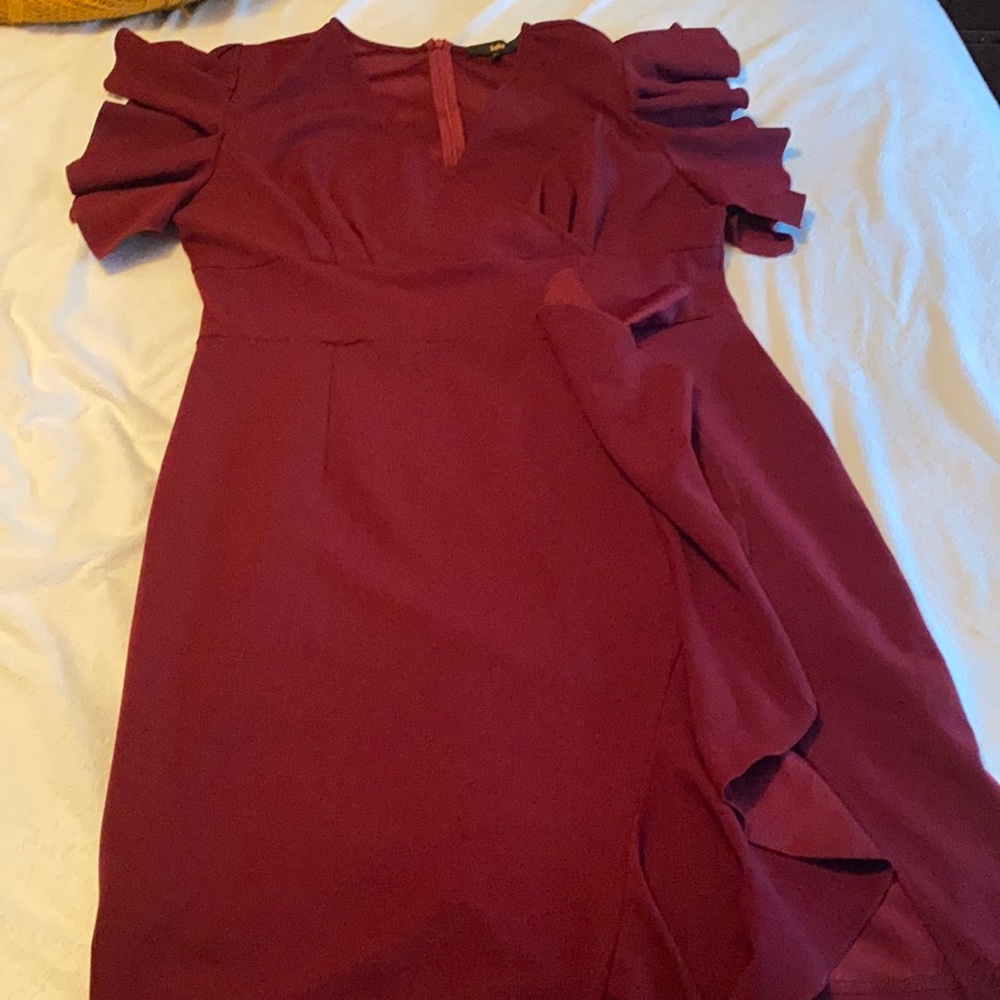 Wine Colored Cocktail Dress